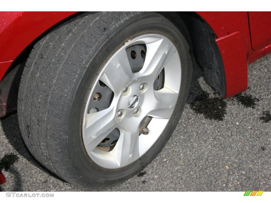 2008 Sentra 2.0 - Red Alert / Charcoal/Steel photo #21