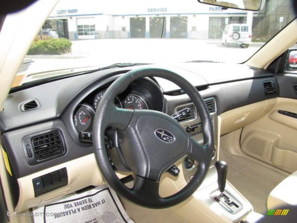 2008 Forester 2.5 X - Topaz Gold Metallic / Desert Beige photo #6