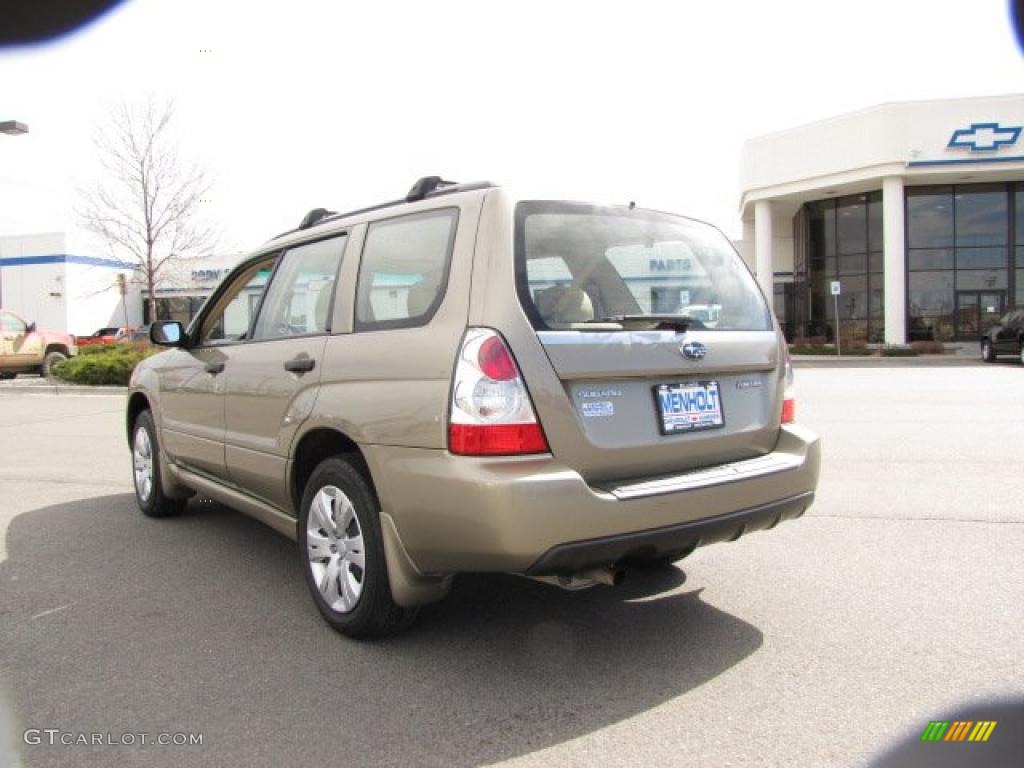 2008 Forester 2.5 X - Topaz Gold Metallic / Desert Beige photo #10