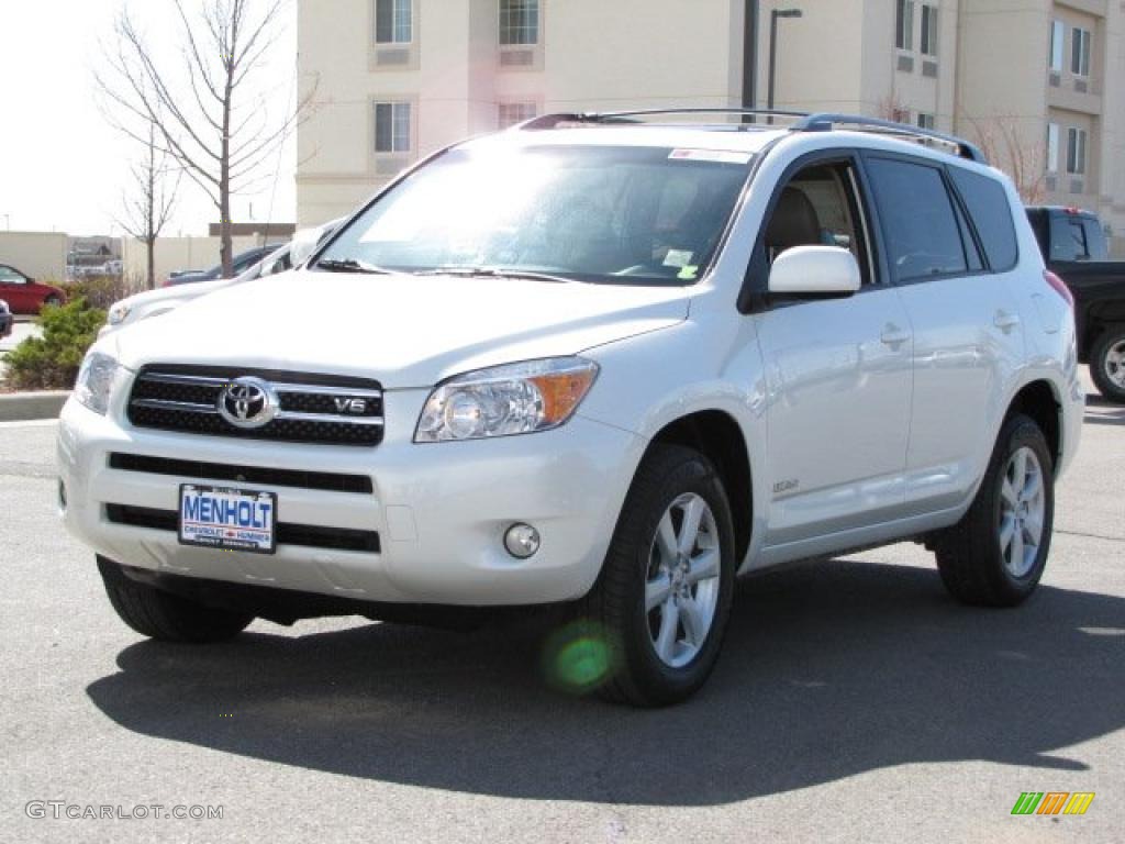 2007 RAV4 Limited 4WD - Super White / Taupe photo #2