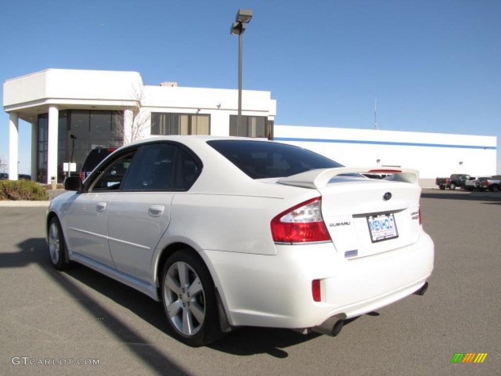 2008 Legacy 2.5 GT Limited Sedan - Satin White Pearl / Warm Ivory photo #3