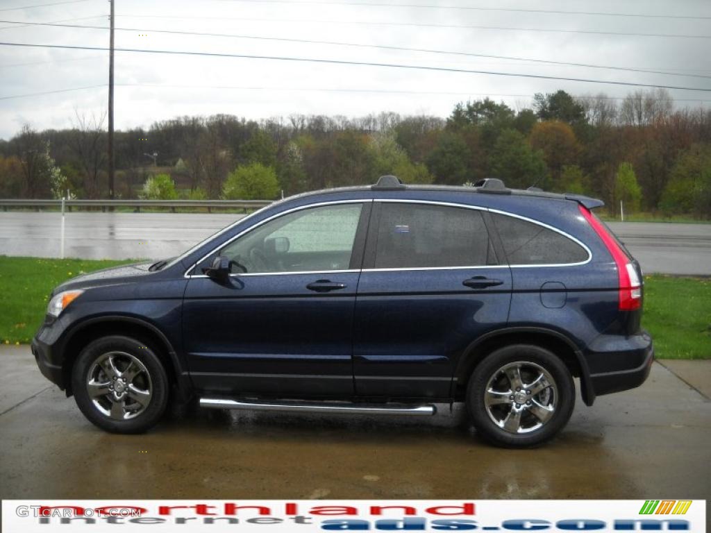 2008 CR-V EX-L 4WD - Royal Blue Pearl / Gray photo #5