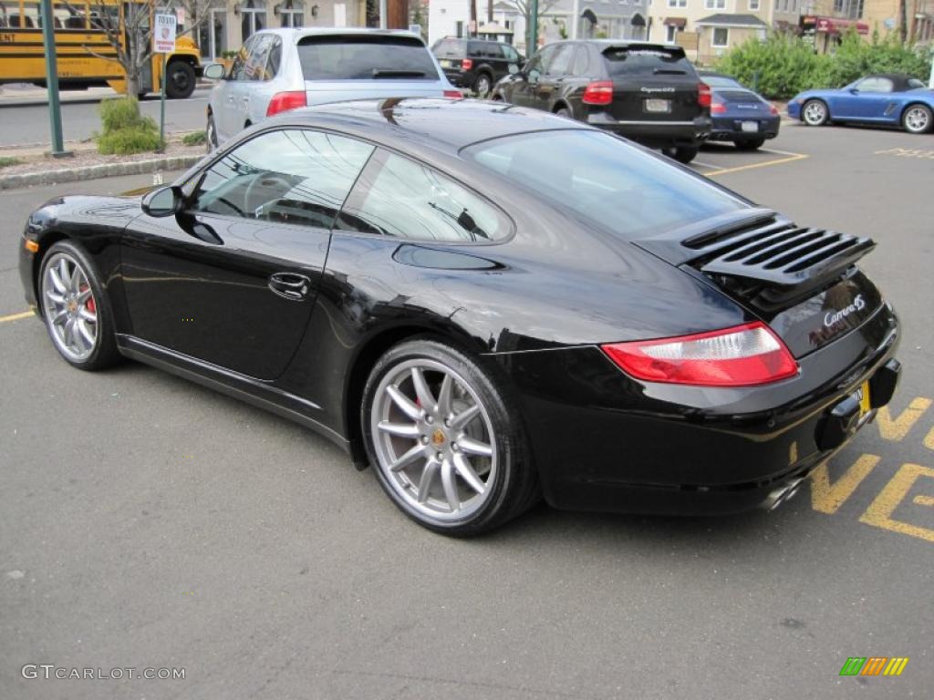 2008 911 Carrera 4S Coupe - Black / Black photo #6