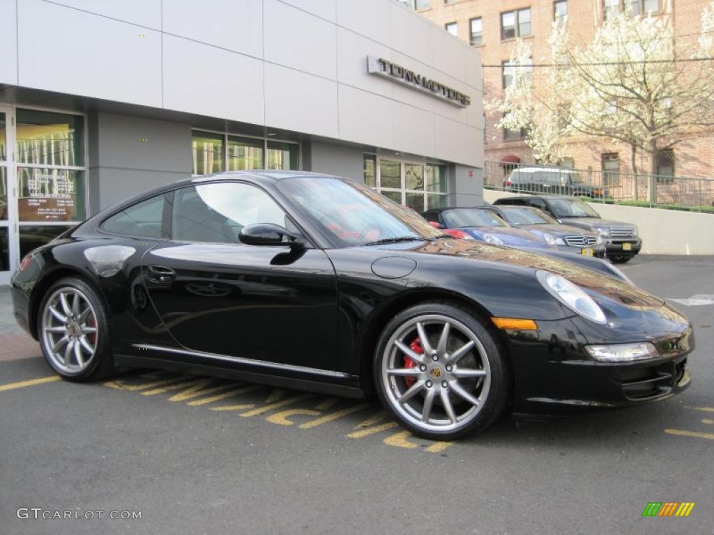 2008 911 Carrera 4S Coupe - Black / Black photo #28