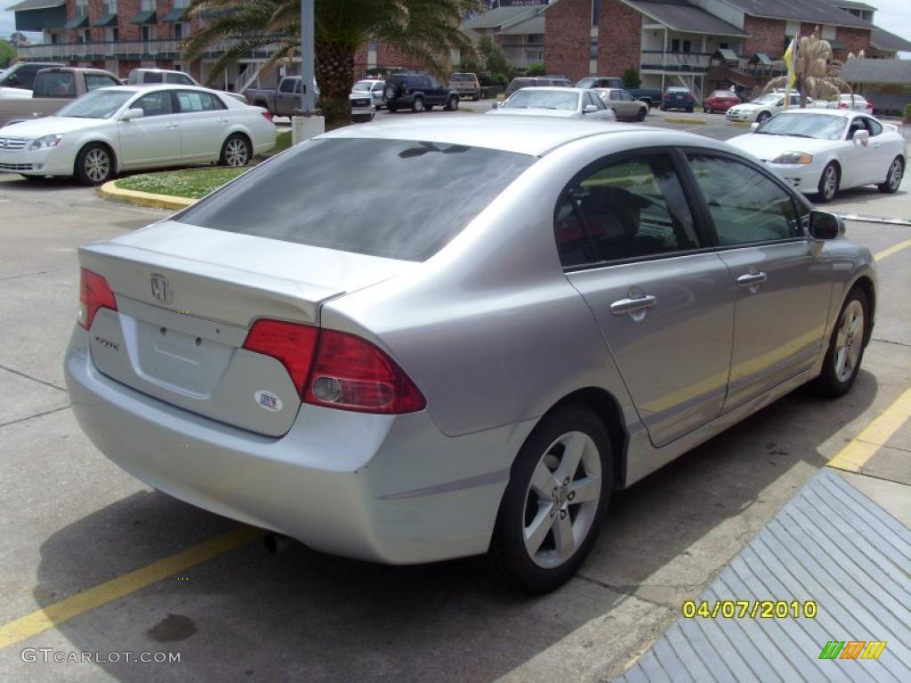 2007 Civic EX Sedan - Alabaster Silver Metallic / Gray photo #4