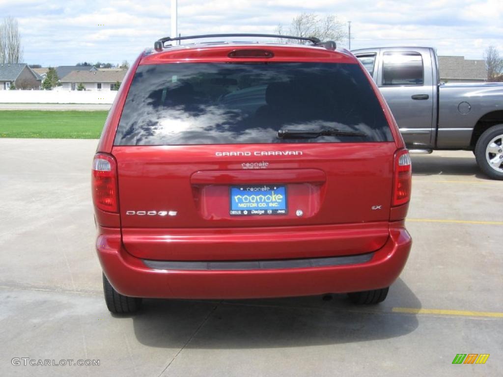2003 Grand Caravan EX - Inferno Red Tinted Pearl / Gray photo #3