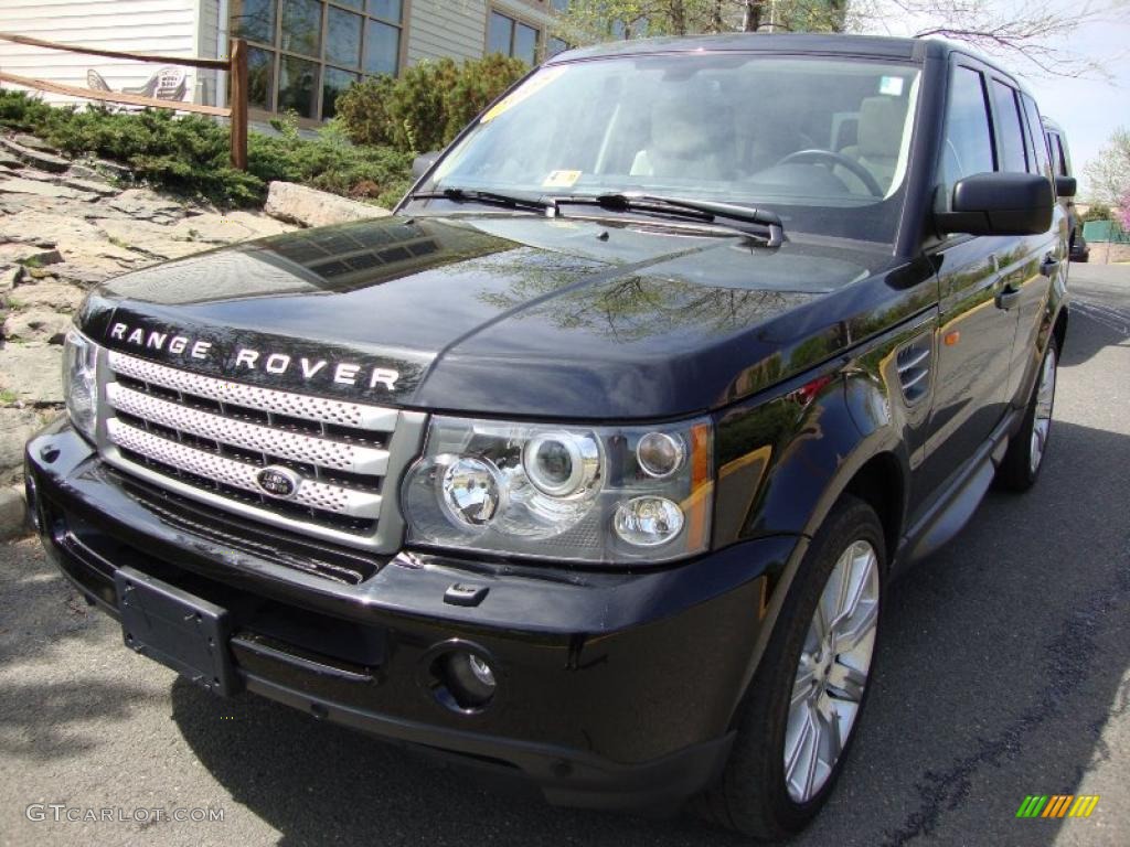 2008 Range Rover Sport Supercharged - Santorini Black / Ivory photo #1