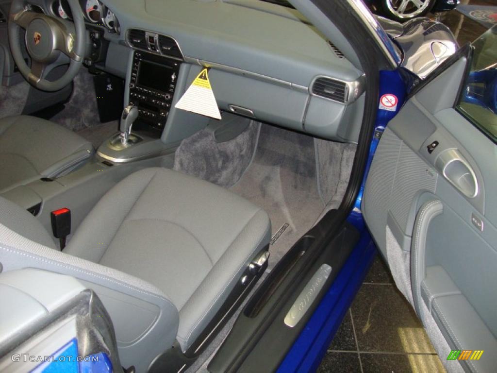 2009 911 Carrera S Cabriolet - Aqua Blue Metallic / Stone Grey photo #13