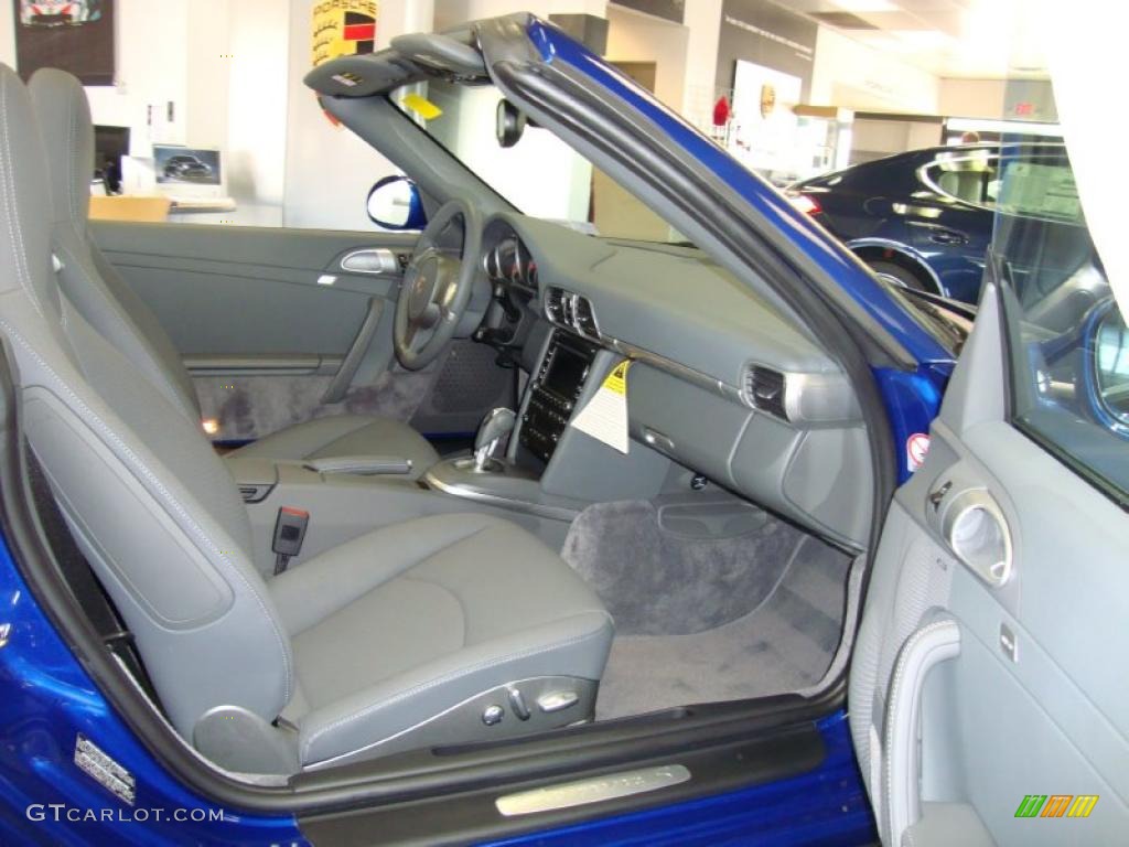 2009 911 Carrera S Cabriolet - Aqua Blue Metallic / Stone Grey photo #15