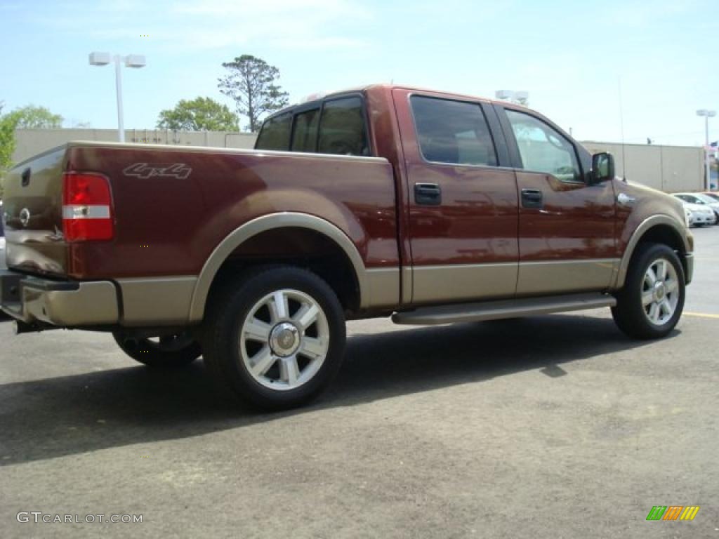 2006 F150 Lariat SuperCrew 4x4 - Dark Copper Metallic / Castano Brown Leather photo #5