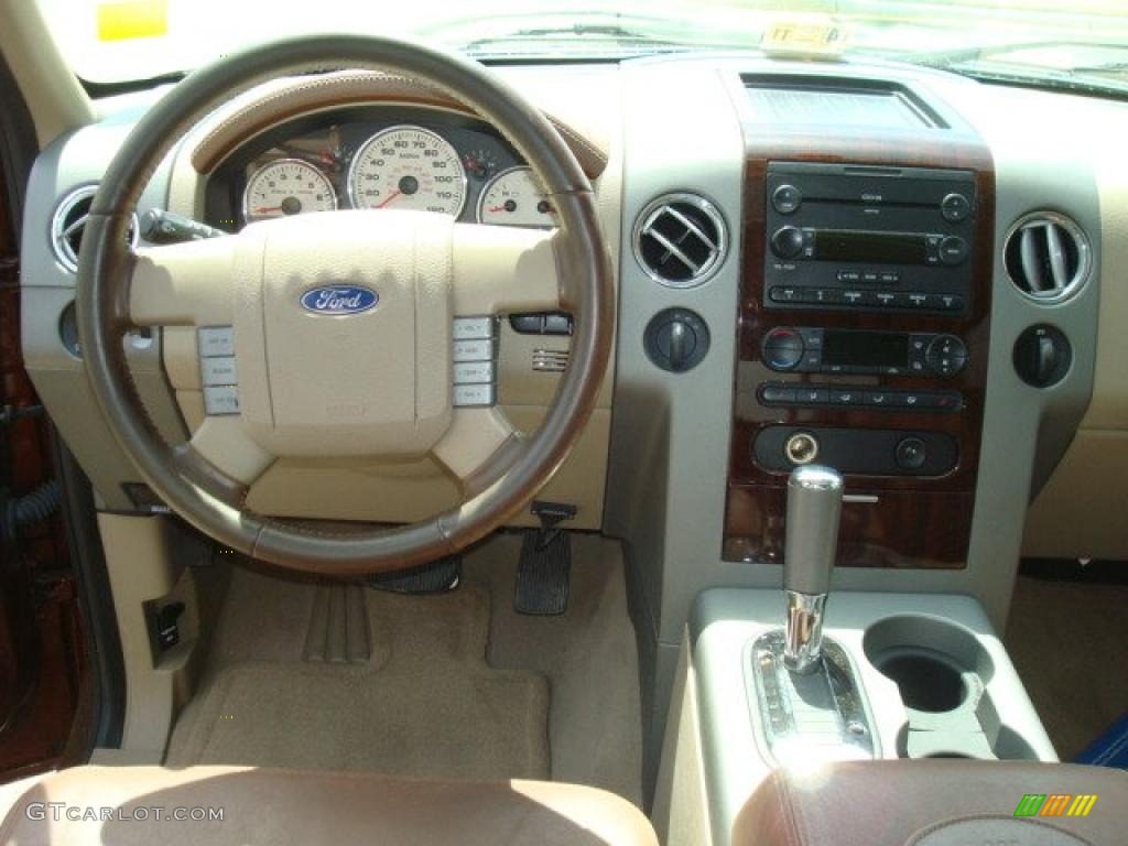 2006 F150 Lariat SuperCrew 4x4 - Dark Copper Metallic / Castano Brown Leather photo #11