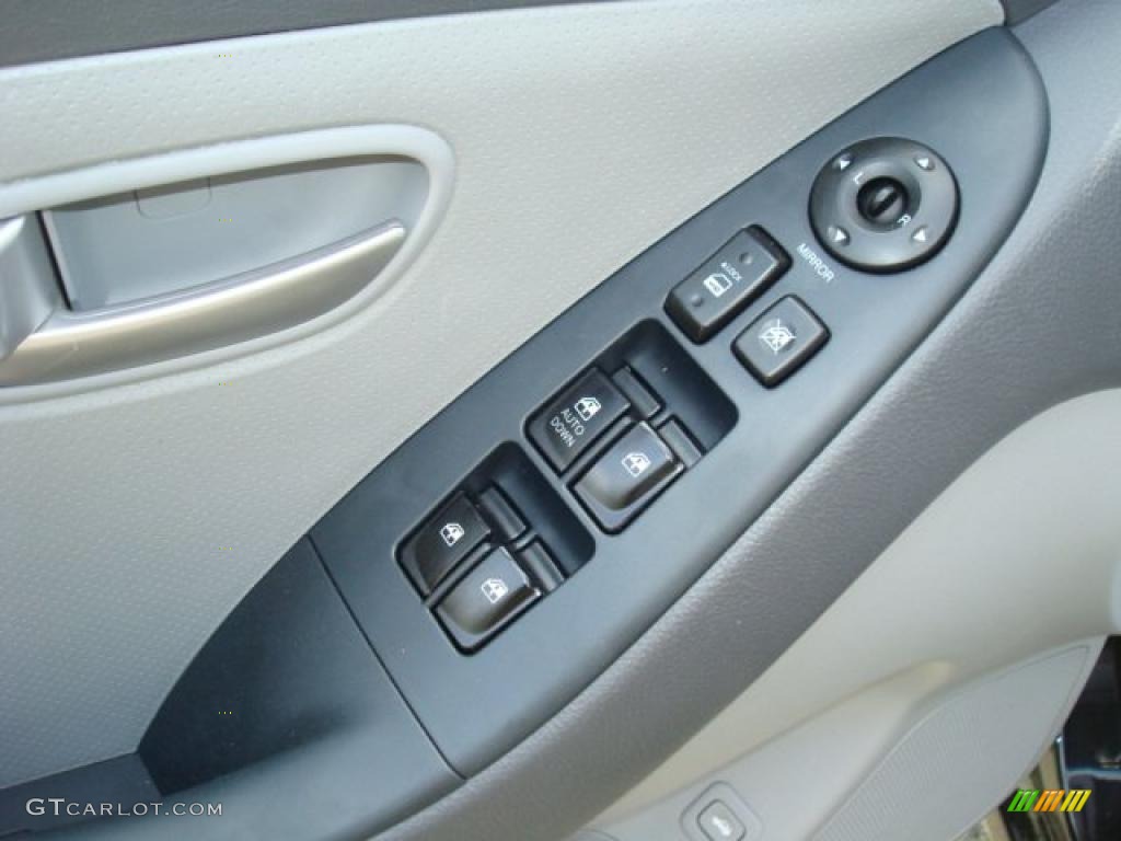 2009 Elantra GLS Sedan - Black Pearl / Gray photo #9