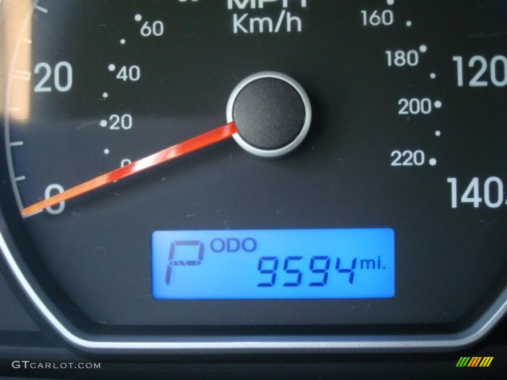 2009 Elantra GLS Sedan - Black Pearl / Gray photo #13