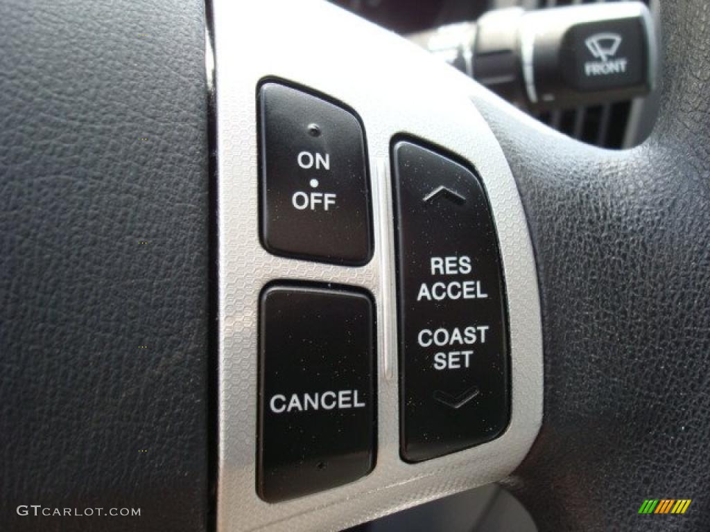2009 Elantra GLS Sedan - Black Pearl / Gray photo #15
