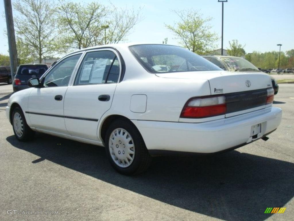 1997 Corolla CE - Super White / Gray photo #4