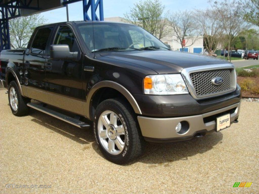 2006 F150 XLT SuperCrew 4x4 - Smokestone Metallic / Tan photo #6