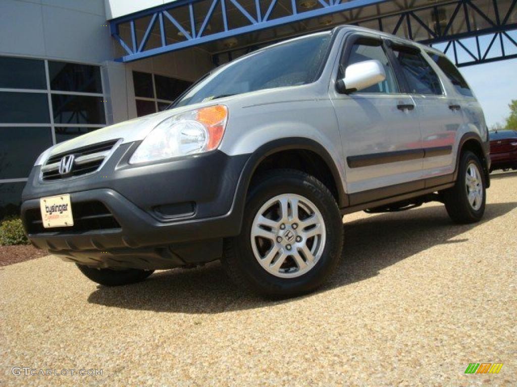2003 CR-V EX 4WD - Satin Silver Metallic / Black photo #1