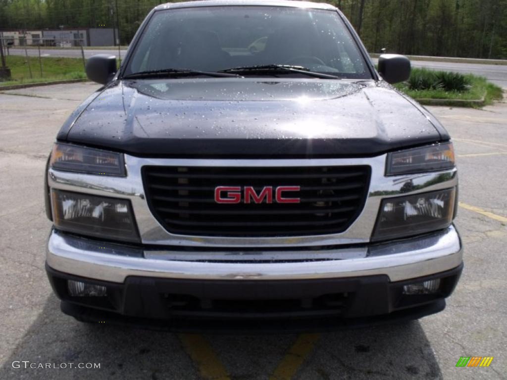 2005 Canyon SLE Crew Cab - Onyx Black / Dark Pewter photo #8