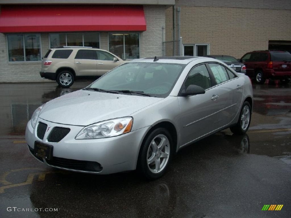 2007 G6 V6 Sedan - Liquid Silver Metallic / Ebony photo #3