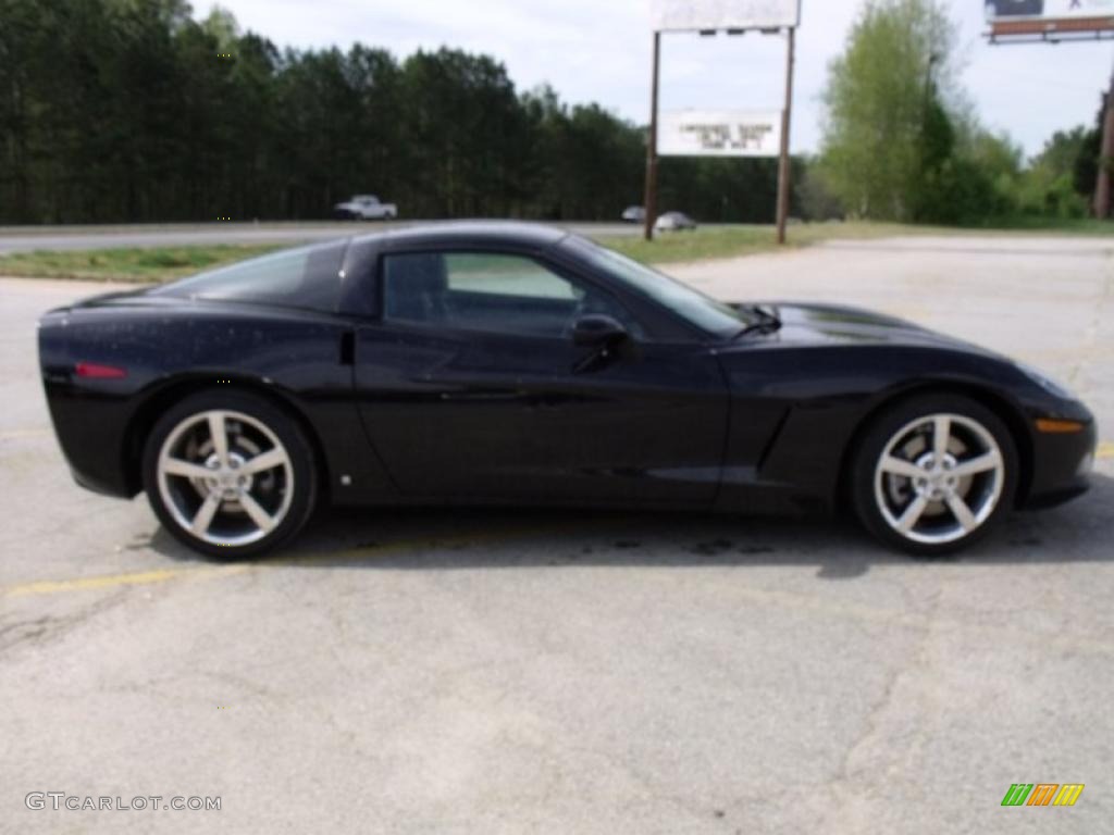 2008 Corvette Coupe - Black / Ebony photo #6