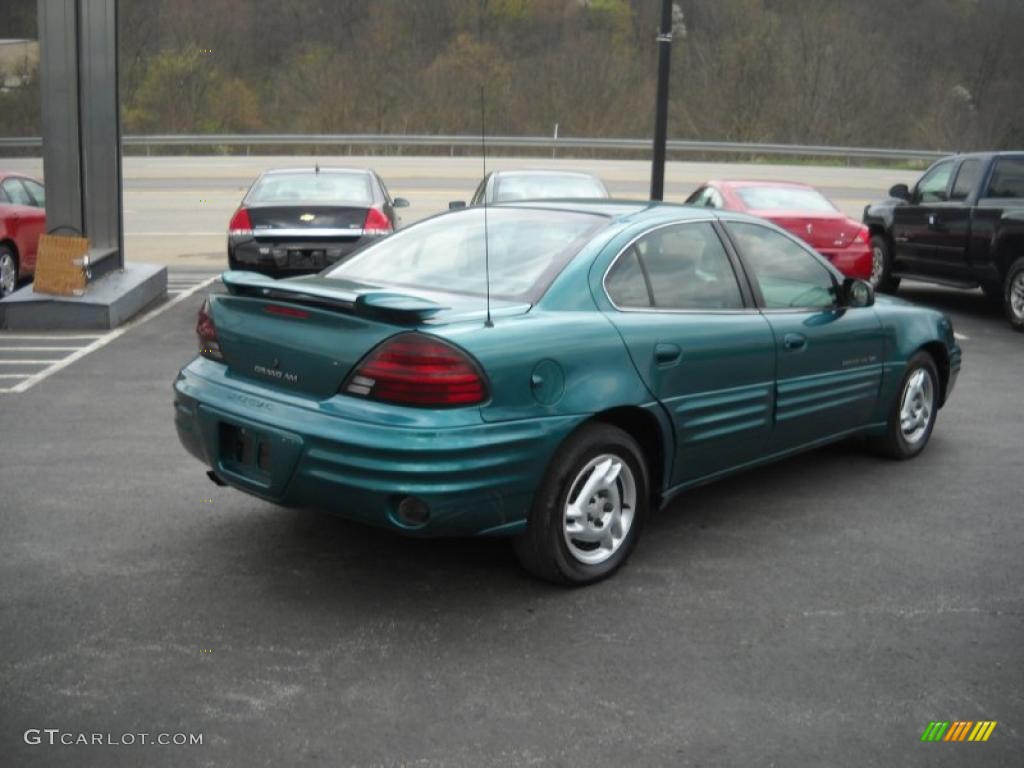 1999 Grand Am SE Sedan - Medium Green Blue Metallic / Dark Pewter photo #5