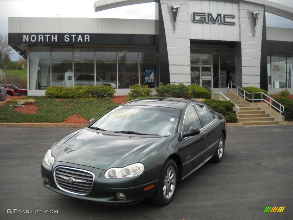 2001 LHS Sedan - Shale Green Metallic / Dark Slate Gray photo #1