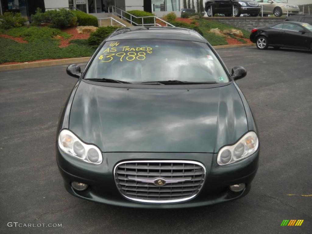 2001 LHS Sedan - Shale Green Metallic / Dark Slate Gray photo #2