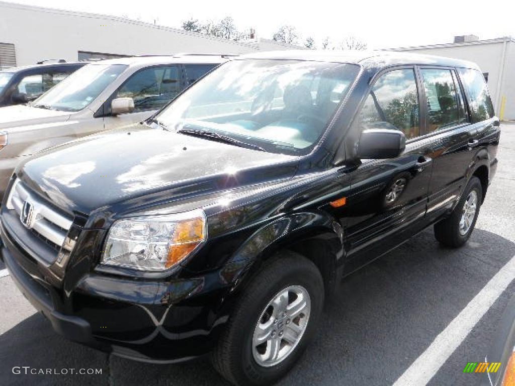 2007 Pilot LX 4WD - Formal Black / Gray photo #4