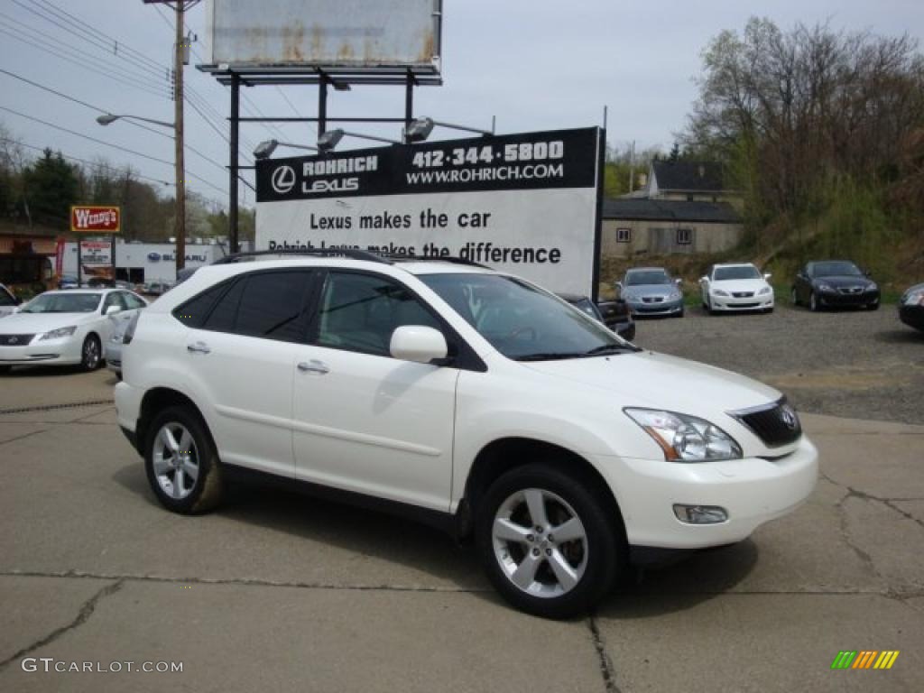 2008 RX 350 AWD - Crystal White / Light Gray photo #1