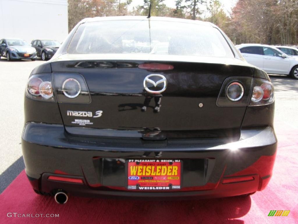 2009 MAZDA3 i Touring Sedan - Black Mica / Black photo #8