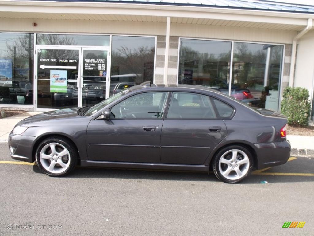 2009 Legacy 2.5i Limited Sedan - Diamond Gray Metallic / Off Black photo #2