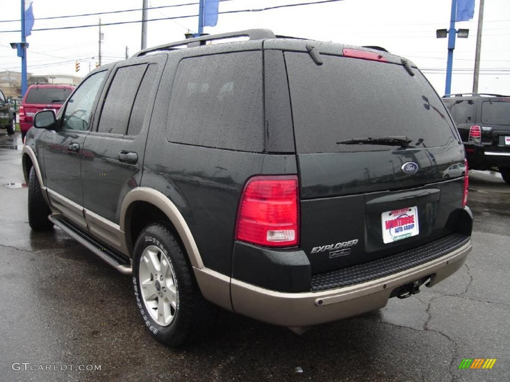 2003 Explorer Eddie Bauer 4x4 - Aspen Green Metallic / Medium Parchment Beige photo #3