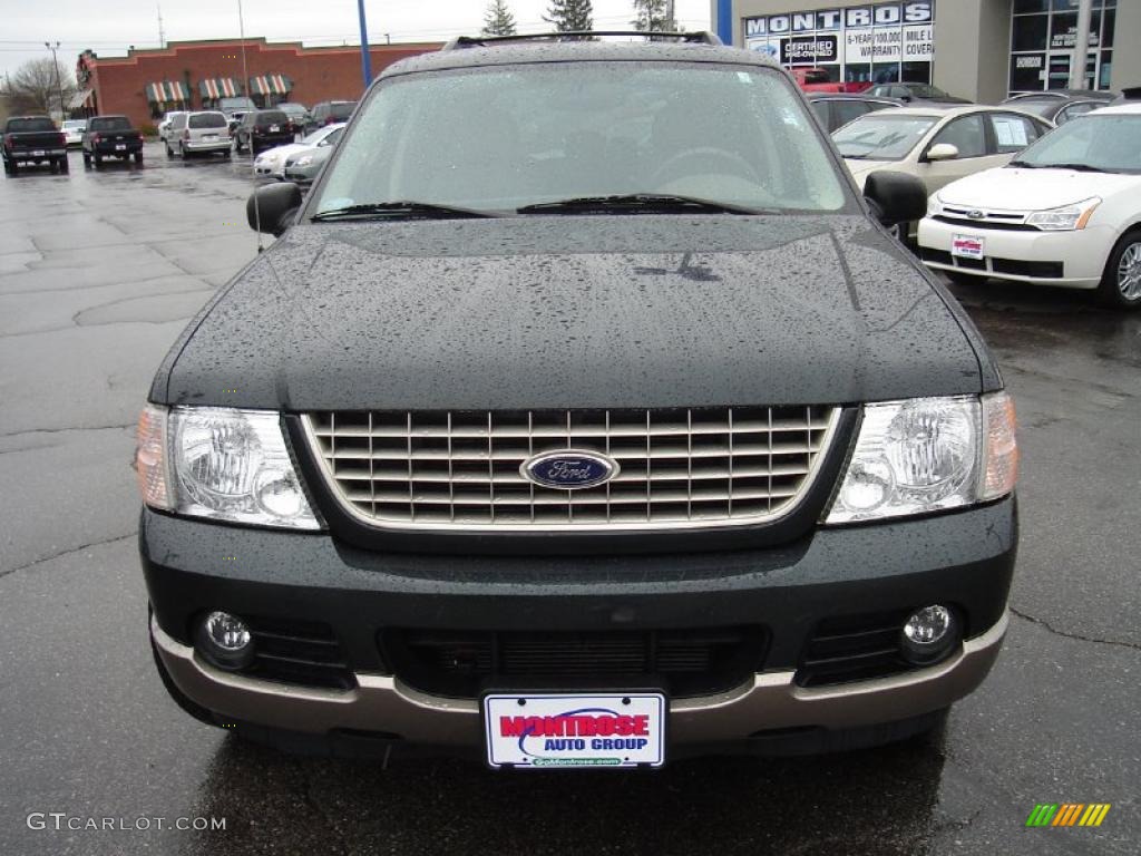 2003 Explorer Eddie Bauer 4x4 - Aspen Green Metallic / Medium Parchment Beige photo #8