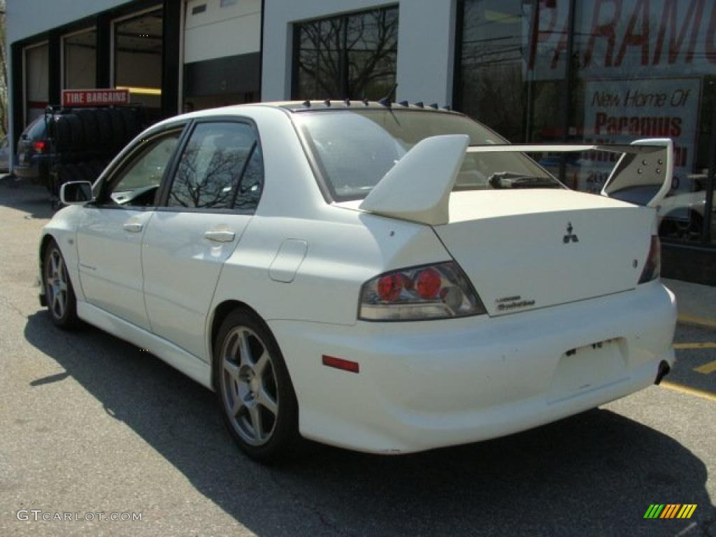 2005 Lancer Evolution VIII - Wicked White / Black photo #4