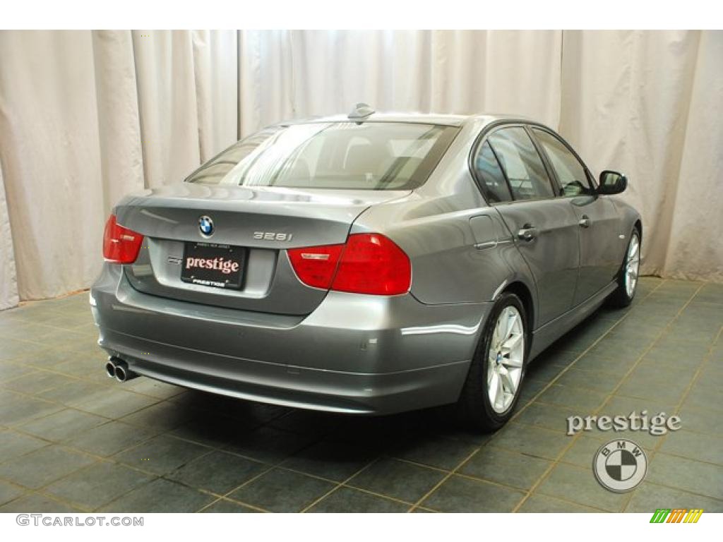 2009 3 Series 328i Sedan - Space Grey Metallic / Black photo #2