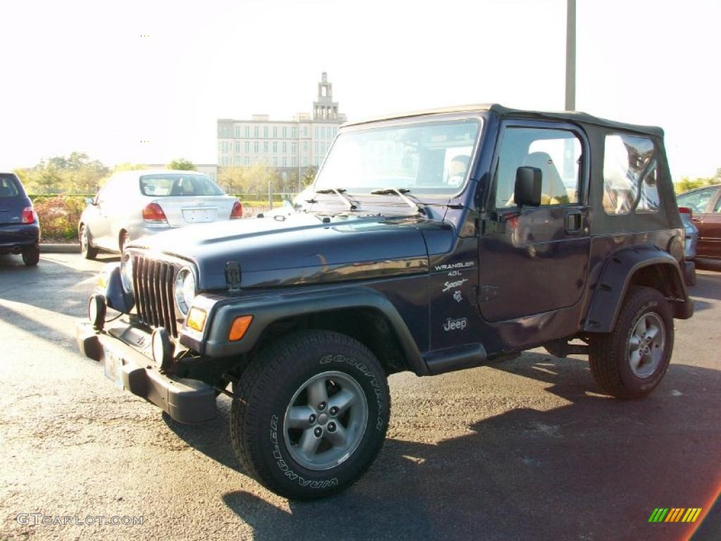 1998 Wrangler Sport 4x4 - Deep Amethyst Pearl / Khaki photo #1