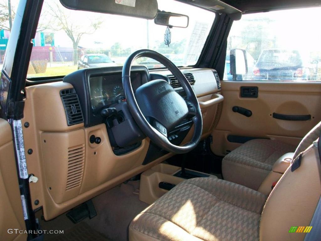 1998 Wrangler Sport 4x4 - Deep Amethyst Pearl / Khaki photo #5