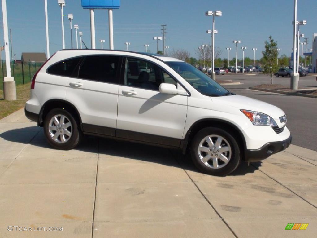 2008 CR-V EX-L - Taffeta White / Gray photo #4