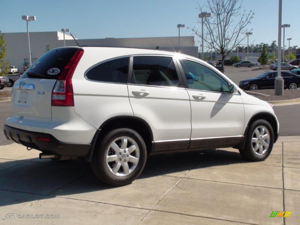 2008 CR-V EX-L - Taffeta White / Gray photo #6