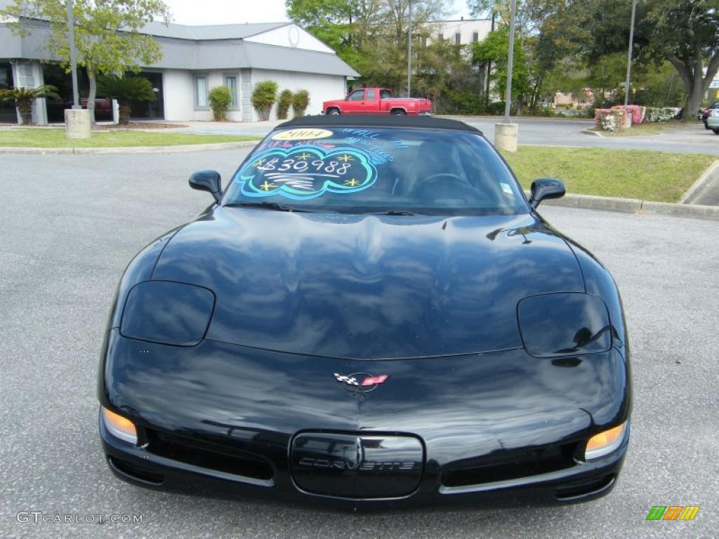 2004 Corvette Convertible - Black / Black photo #9