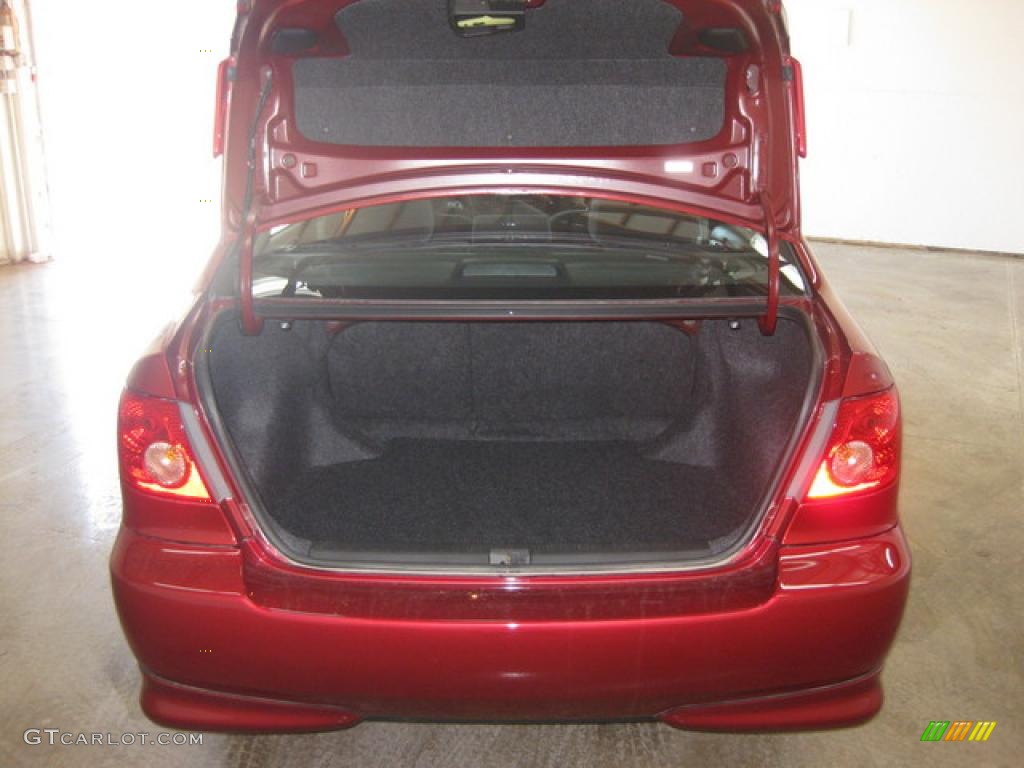 2008 Corolla S - Impulse Red Pearl / Dark Charcoal photo #15