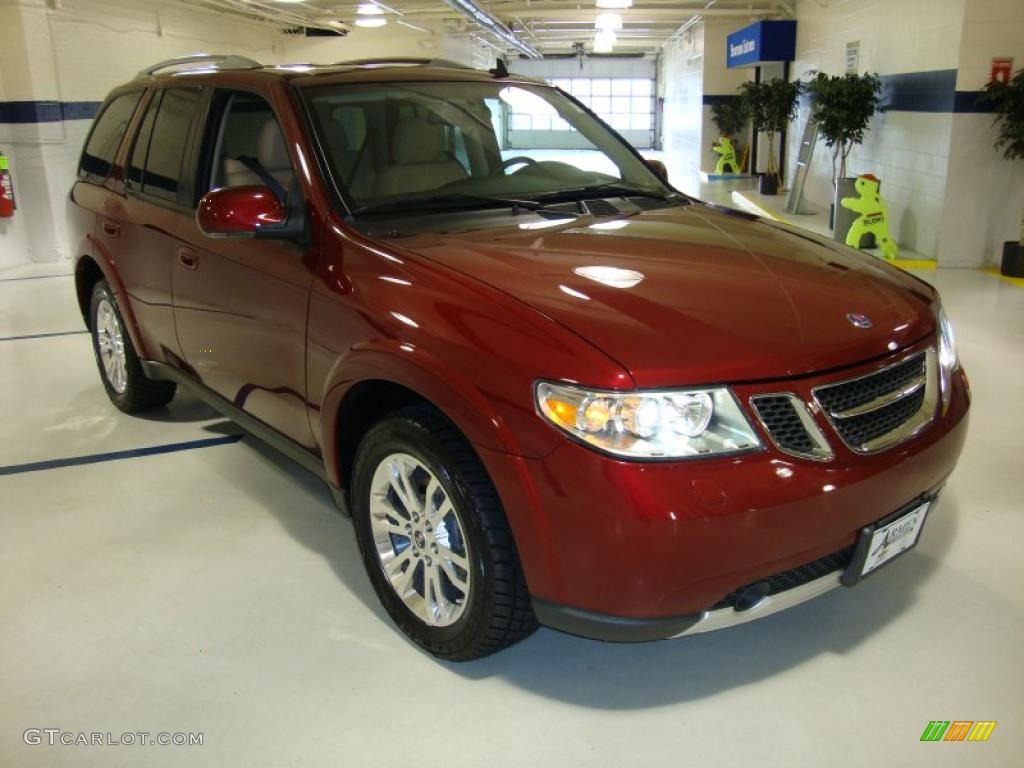 2008 9-7X 5.3i - Lingonberry Red Metallic / Desert Sand photo #4