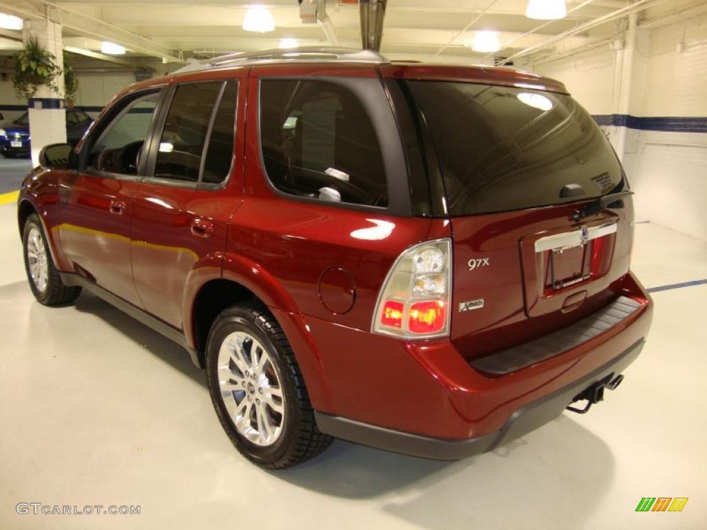 2008 9-7X 5.3i - Lingonberry Red Metallic / Desert Sand photo #9