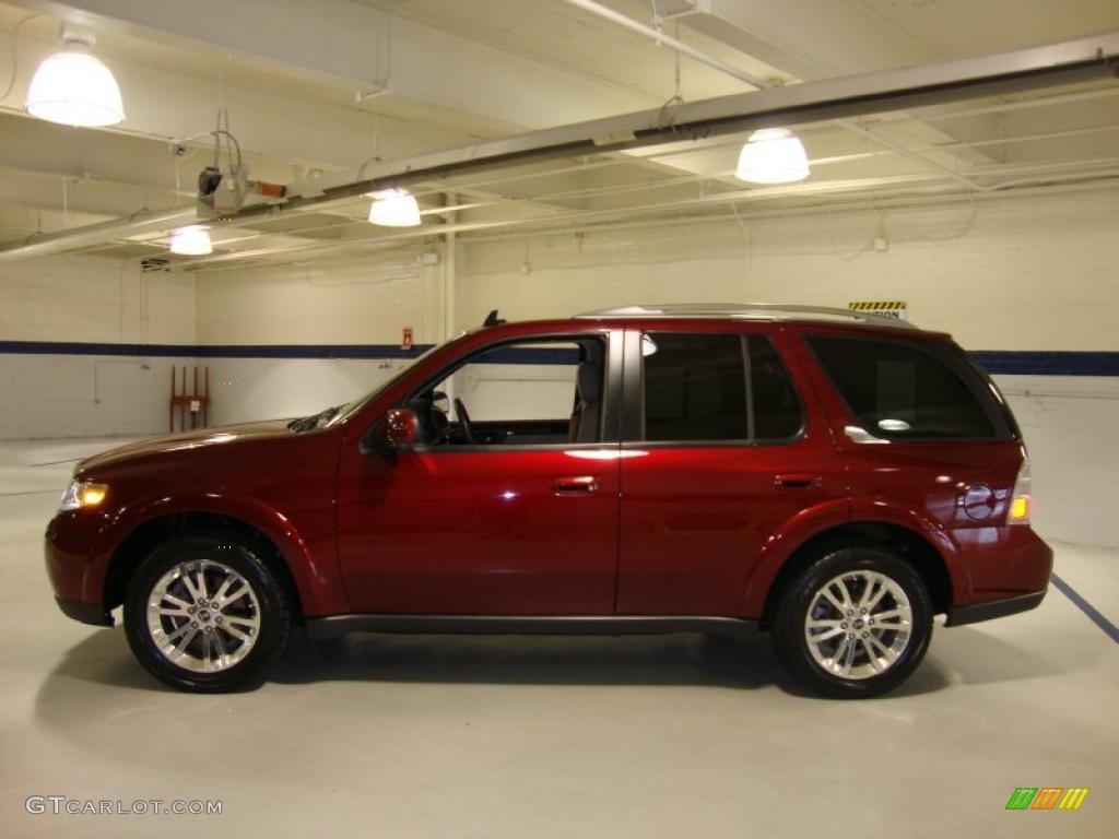 2008 9-7X 5.3i - Lingonberry Red Metallic / Desert Sand photo #10