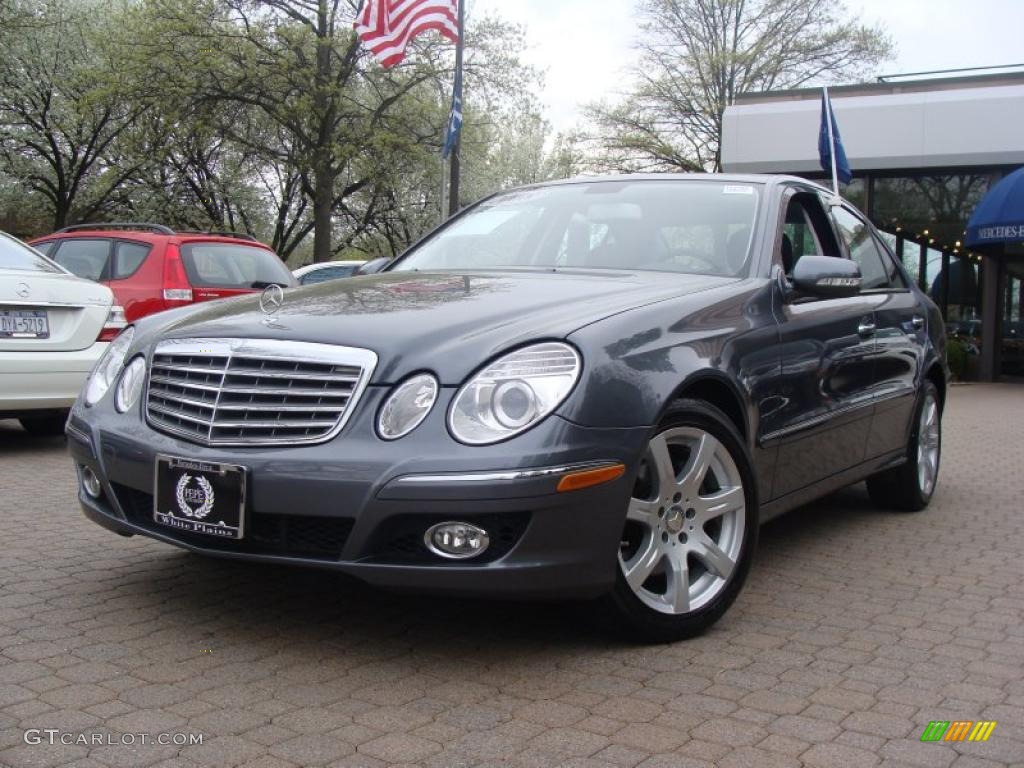 2008 E 350 4Matic Sedan - Flint Grey Metallic / Black photo #1