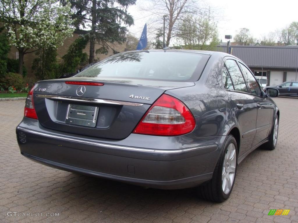 2008 E 350 4Matic Sedan - Flint Grey Metallic / Black photo #4