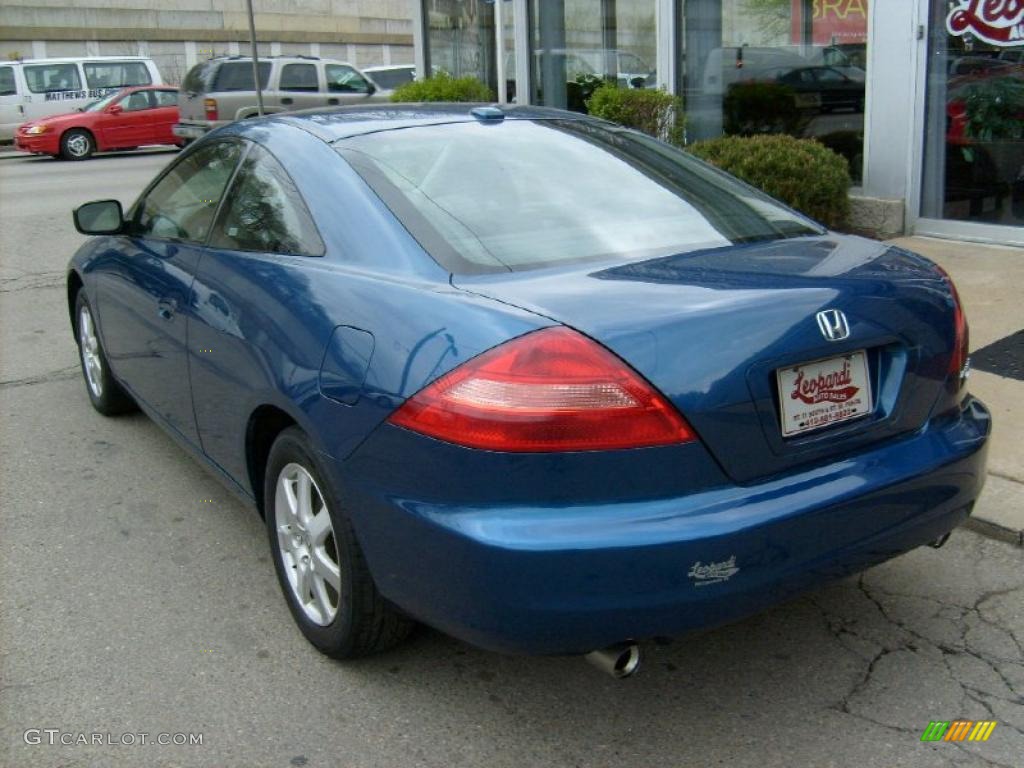 2005 Accord EX V6 Coupe - Sapphire Blue Pearl / Black photo #3