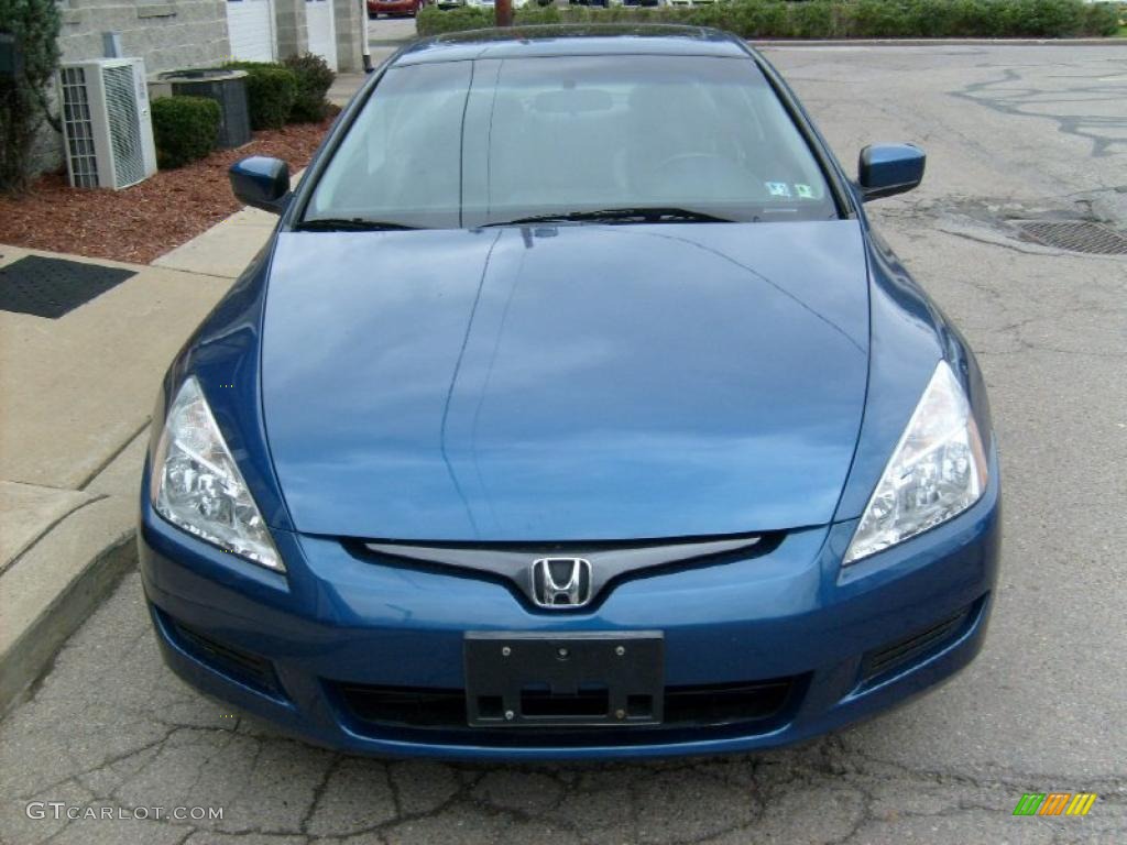 2005 Accord EX V6 Coupe - Sapphire Blue Pearl / Black photo #7