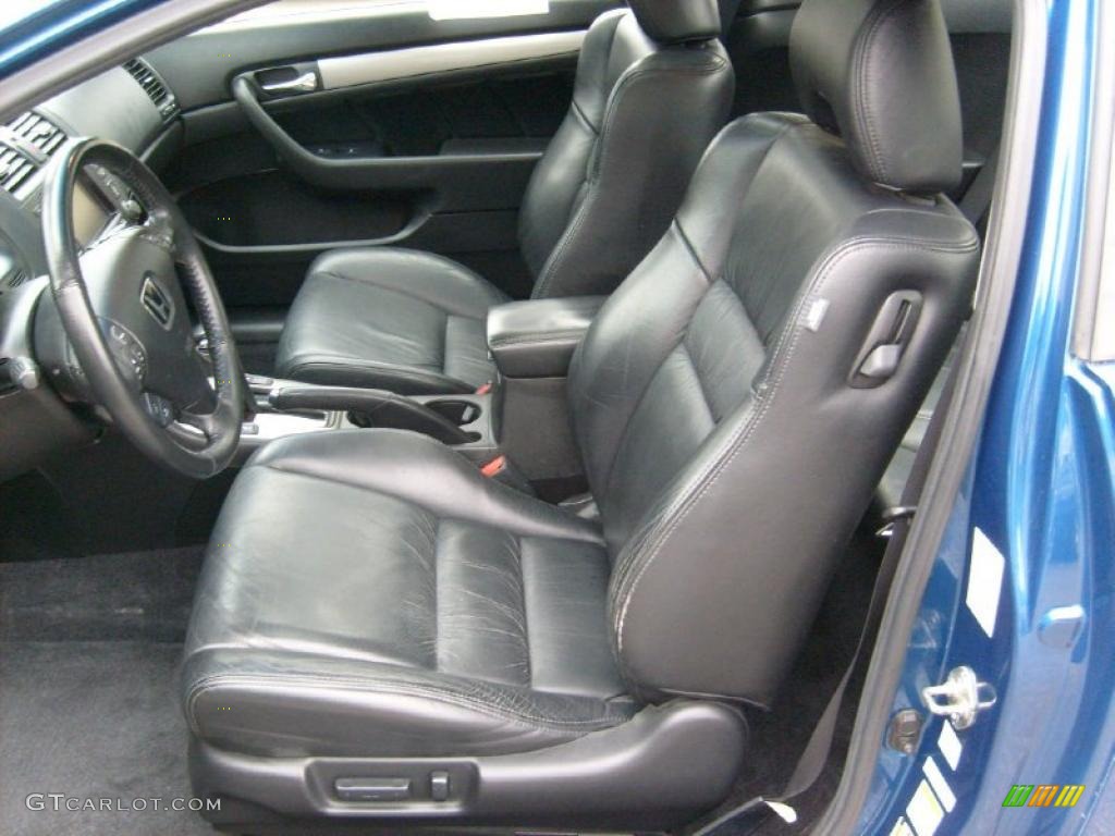 2005 Accord EX V6 Coupe - Sapphire Blue Pearl / Black photo #9