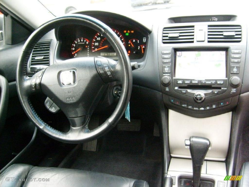 2005 Accord EX V6 Coupe - Sapphire Blue Pearl / Black photo #16